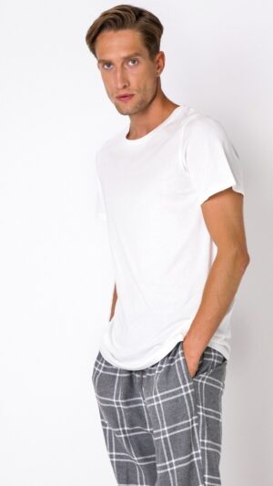 sku: TYLER | Brand: Aruelle  | Size: Small Medium Large XLarge XXLarge  | Colors: Белый/Серый  | Бренды Aruelle | Мужская домашняя одежда Пижамы | Title: Пижама TYLER