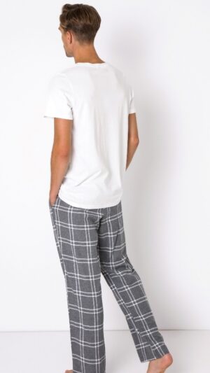 sku: TYLER | Brand: Aruelle  | Size: Small Medium Large XLarge XXLarge  | Colors: Белый/Серый  | Бренды Aruelle | Мужская домашняя одежда Пижамы | Title: Пижама TYLER