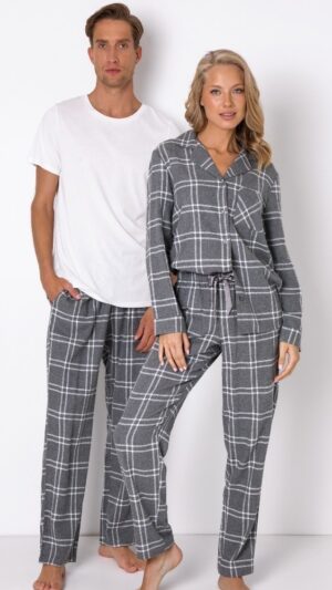 sku: TYLER | Brand: Aruelle  | Size: Small Medium Large XLarge XXLarge  | Colors: Белый/Серый  | Бренды Aruelle | Мужская домашняя одежда Пижамы | Title: Пижама TYLER