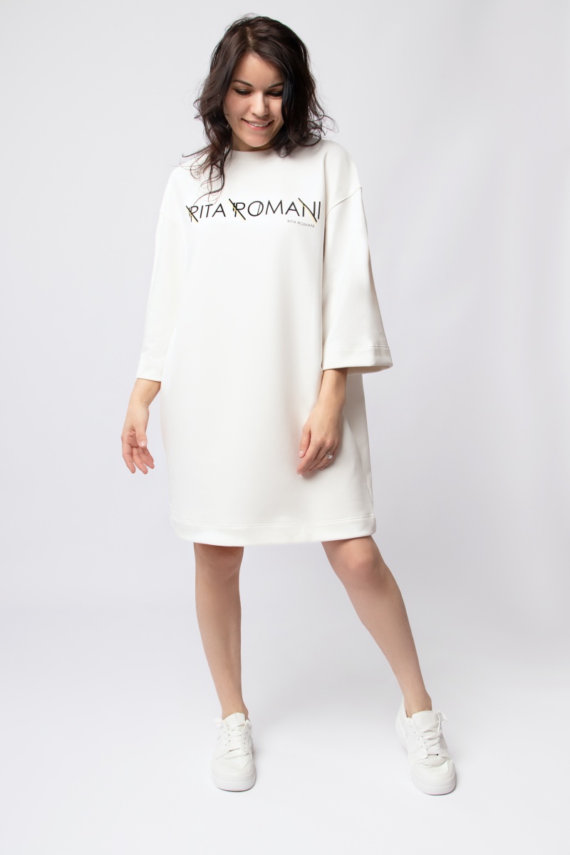 sku: 85038 | Brand: Rita Romani  | Size: XXSmall XSmall Small Medium Large XLarge  | Colors: Белый  | Бренды Rita Romani | Костюмы | Title: Платье