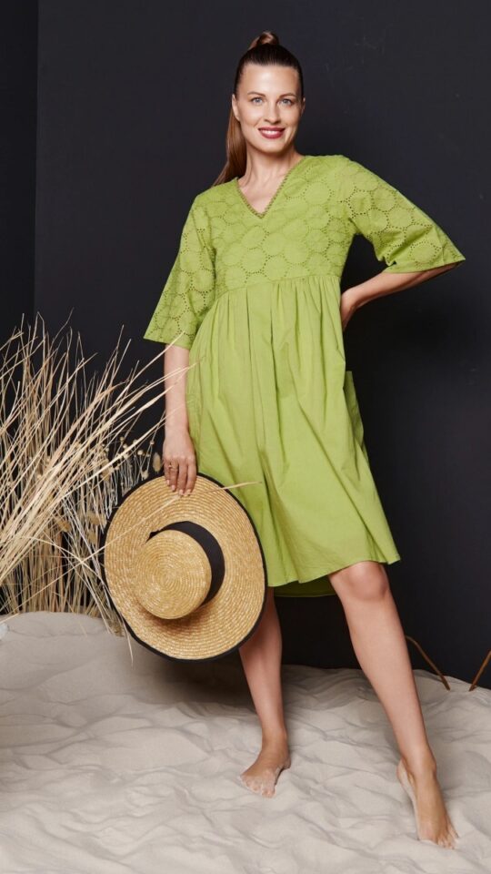 sku: couture 38 | Brand: Fattore  | Size: Small Medium Large  | Colors: Салатовый  | Бренды Fattore | Пляжная одежда | Title: Платье FATTORE