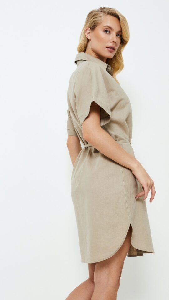 sku: CLEO | Brand: Aruelle  | Size: XSmall Small Medium Large XLarge XXLarge  | Colors: Льняной  | Бренды Aruelle | Домашняя одежда Платья | Title: Платье CLEO