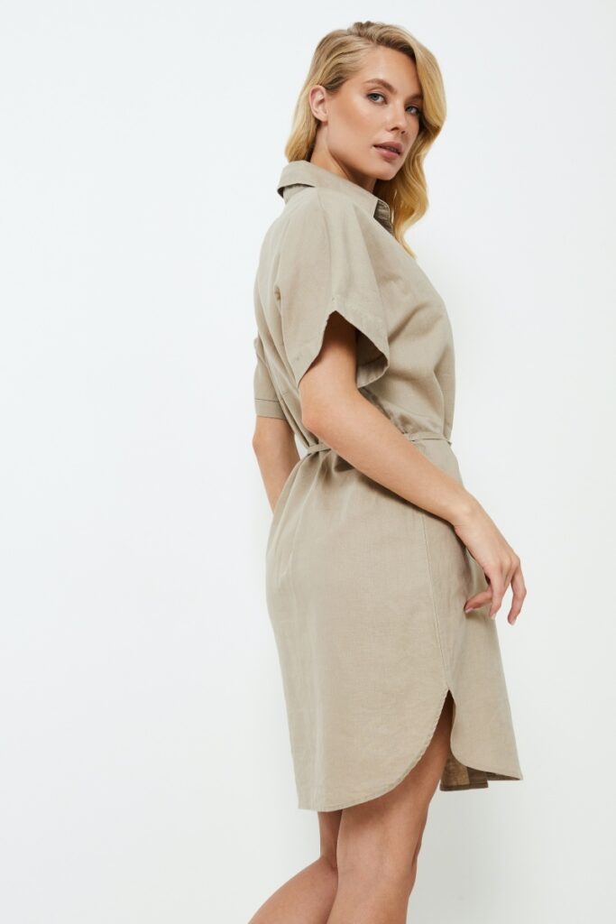 sku: CLEO | Brand: Aruelle  | Size: XSmall Small Medium Large XLarge XXLarge  | Colors: Льняной  | Бренды Aruelle | Домашняя одежда Платья | Title: Платье CLEO