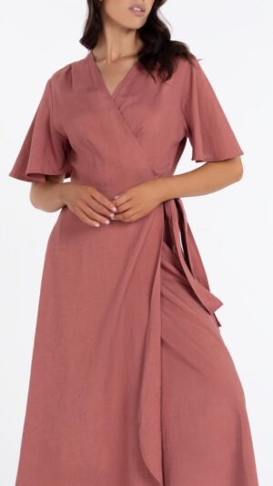 sku: BR24-03-LL | Brand: Marc Andre  | Size: Small Medium Large  | Colors: Коралл  | Бренды Marc&Andre | Пляжная одежда | Title: Платье LUXURY LINENS