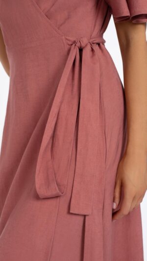 sku: BR24-03-LL | Brand: Marc Andre  | Size: Small Medium Large  | Colors: Коралл  | Бренды Marc&Andre | Пляжная одежда | Title: Платье LUXURY LINENS
