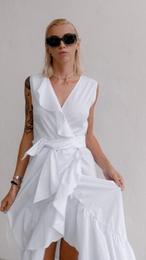 sku: 2197 Bergamo | Brand: Bip-Bip  | Size: XSmall Small Medium Large XLarge  | Colors: Белый Черный  | Бренды Bip-bip | Пляжная одежда | Title: Платье пляжное BERGAMO