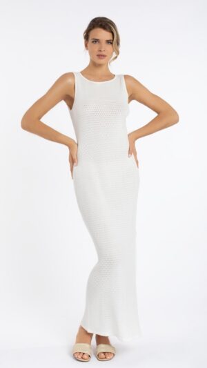 sku: S24-00LS0103 | Brand: Marc Andre  | Size: 36 38 40 42 44 46  | Colors: Белый  | Бренды Marc&Andre | Пляжная одежда | Title: Платье SLEEK MODERN