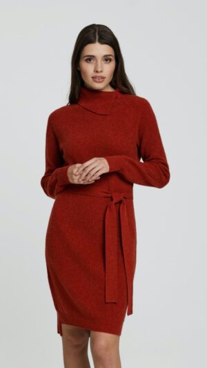 sku: W23-00CH0503 | Brand: Marc Andre  | Size: 36 38 40 42  | Colors: Красный  | Бренды Marc&Andre | Кашемир Кардиганы | Title: Платье - туника ELEGANT CONTUR