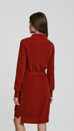sku: W23-00CH0503 | Brand: Marc Andre  | Size: 36 38 40 42  | Colors: Красный  | Бренды Marc&Andre | Кашемир Кардиганы | Title: Платье - туника ELEGANT CONTUR