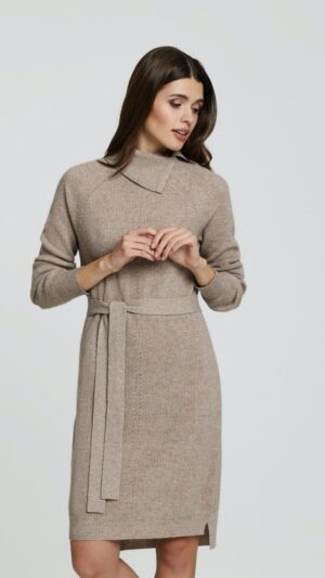sku: W23-00CH0603 | Brand: Marc Andre  | Size: 36 38 40 42  | Colors: Коричневый  | Бренды Marc&Andre | Кашемир Кардиганы | Title: Платье - туника ELEGANT CONTUR