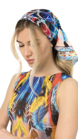 sku: ПА2222 | Brand: Roda Soleil  | Size: Onesize  | Colors: Голубой  | Бренды RoDa Soleil | Пляжная одежда | Title: Платок ЛОВЕЦ СНОВ
