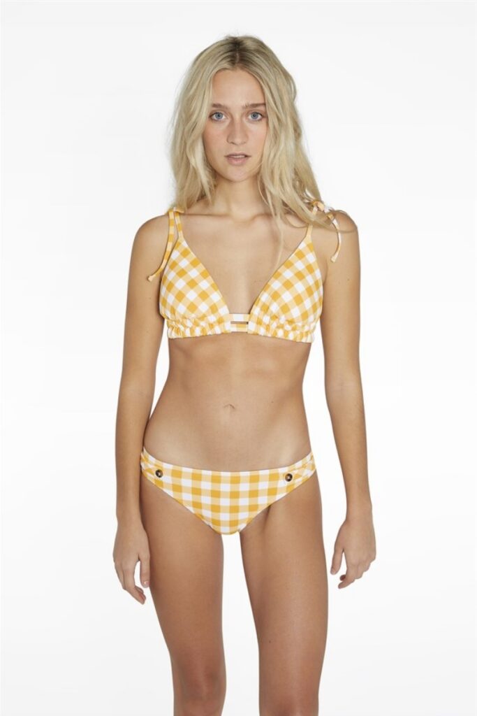 sku: 81625 | Brand: Ysabel Mora  | Size: 100 B 85 B 90 B 95 B  | Colors: Желтый/Белый  | Бренды Ysabel Mora | Купальники Раздельные | Title: Купальник раздельный YELLOW PLAID