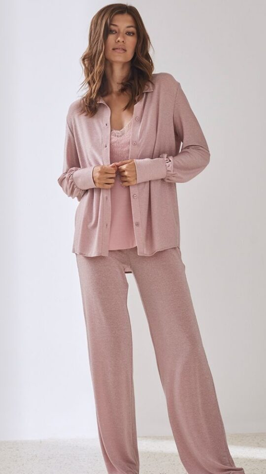 sku: 51975 | Brand: Laete  | Size: XSmall Small Medium Large XLarge XXLarge  | Colors: Розовый  | Бренды Laete | Домашняя одежда Рубашки | Title: Рубашка