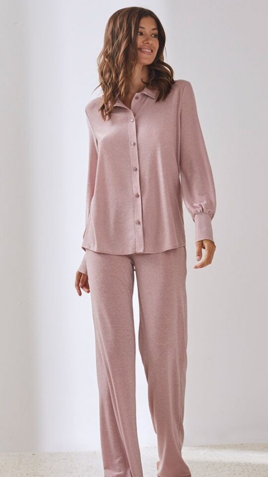 sku: 51975 | Brand: Laete  | Size: XSmall Small Medium Large XLarge XXLarge  | Colors: Розовый  | Бренды Laete | Домашняя одежда Рубашки | Title: Рубашка