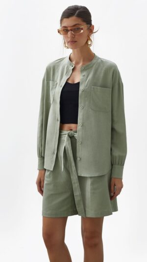 sku: 61784 | Brand: Laete  | Size: XL/2XL XS/S M/L  | Colors: Бежевый Оливковый  | Бренды Laete | Пляжная одежда | Title: Рубашка