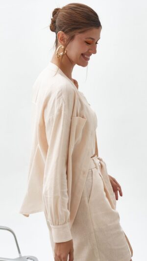 sku: 61784 | Brand: Laete  | Size: XL/2XL XS/S M/L  | Colors: Бежевый Оливковый  | Бренды Laete | Пляжная одежда | Title: Рубашка