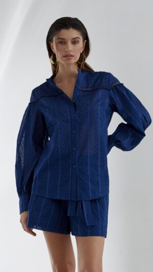 sku: 61910 | Brand: Laete  | Size: XSmall Small Medium Large XLarge  | Colors: Белый Манго Синий  | Бренды Laete | Пляжная одежда | Title: Рубашка