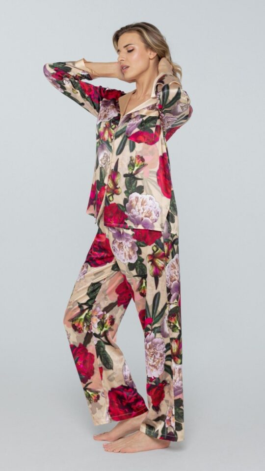 sku: W23-00SS107 | Brand: Marc Andre | Size: 36 38 40 42 44 | Colors: Бежевый | Бренды Marc&Andre | Домашняя одежда Рубашки | Title: Рубашка PETAL BEAUTY