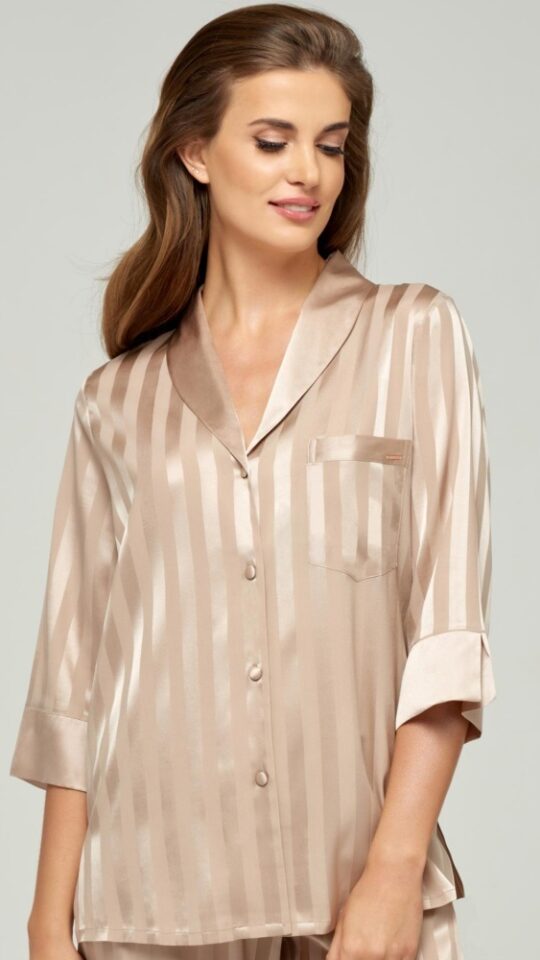 sku: W22-00SS207 | Brand: Marc Andre  | Size: 36 38 40 42 44  | Colors: Золотистый  | Бренды Marc&Andre | Домашняя одежда Рубашки | Title: Рубашка SILK STORY