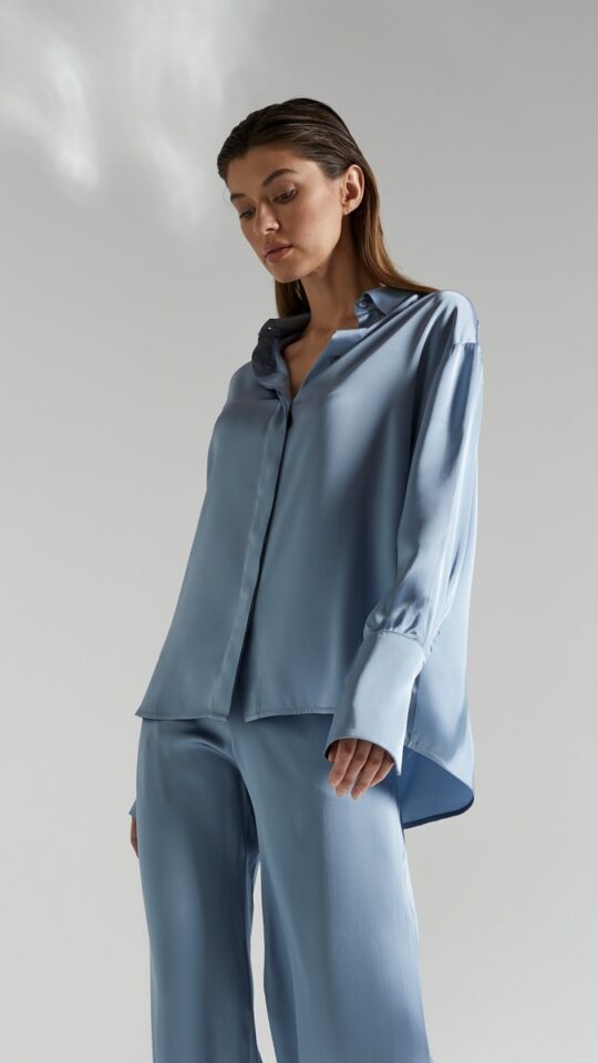 sku: 61810 | Brand: Laete  | Size: XSmall Small Medium Large XLarge XXLarge  | Colors: Светло-Коричневый Терракотовый Туманный голубой  | Бренды Laete | Пляжная одежда | Title: Рубашка