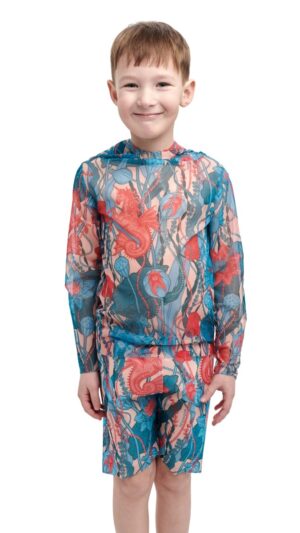 sku: 24002210 | Brand: RoDaSoleil  | Size: 104 110 116 122 128 134 140 146 152 158  | Colors: Цветной  | Бренды RoDaSoleil | Детские купальники | Title: Шорты детские МОРСКИЕ ЕДИНОРОГИ