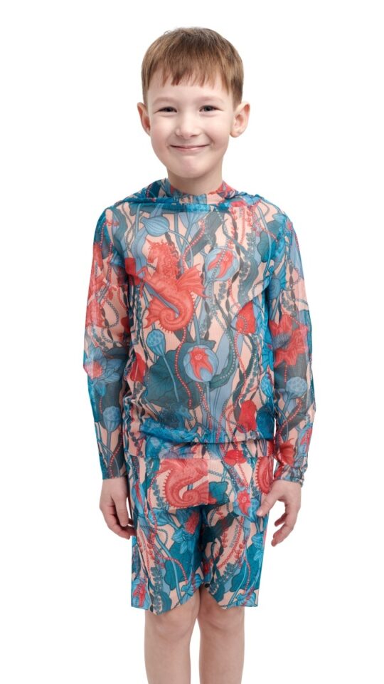 sku: 24002210 | Brand: RoDaSoleil  | Size: 104 110 116 122 128 134 140 146 152 158  | Colors: Цветной  | Бренды RoDaSoleil | Детские купальники | Title: Шорты детские МОРСКИЕ ЕДИНОРОГИ