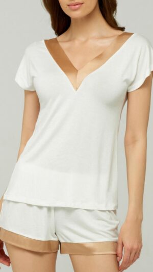 sku: S22-01VI212 | Brand: Marc Andre  | Size: 36 38 40 42  | Colors: Белый  | Бренды Marc&Andre | Домашняя одежда Шорты | Title: Шорты ELEGANCE