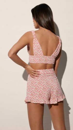 sku: 86004 | Brand: Ysabel Mora  | Size: Small Medium Large  | Colors: Розовый  | Бренды Ysabel Mora | Пляжная одежда | Title: Шорты PINK FLAMINGO