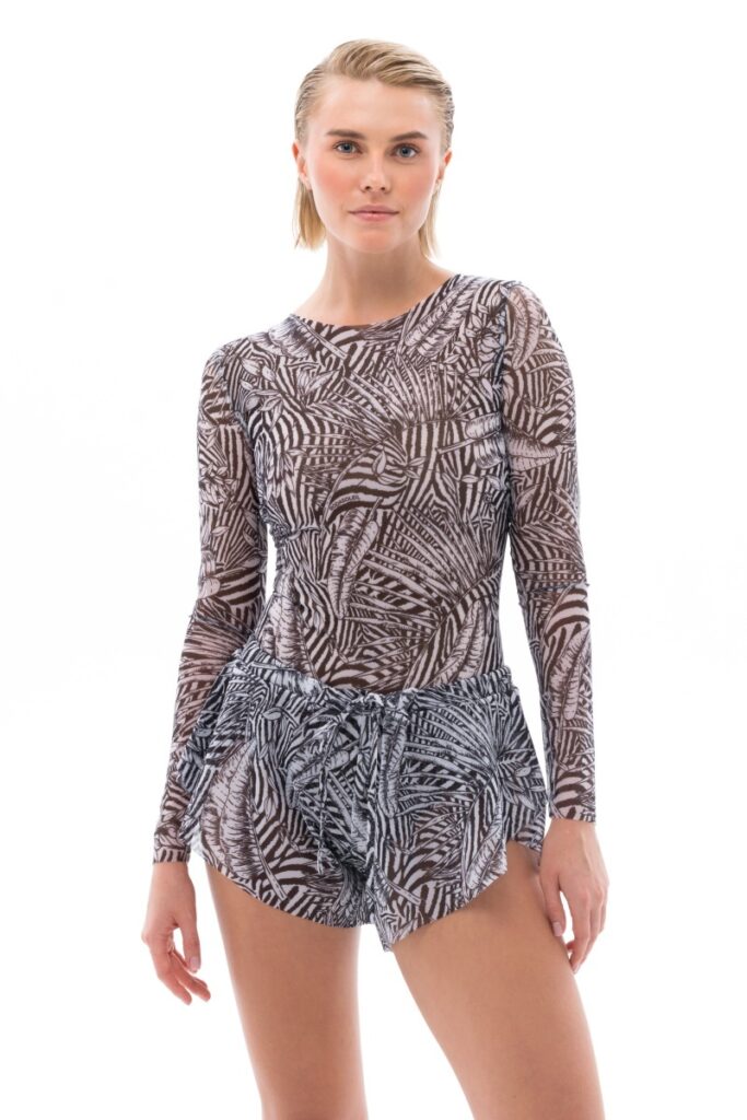 sku: 24001694 | Brand: RoDaSoleil  | Size: XSmall Small Medium Large  | Colors: Серый  | Бренды RoDaSoleil | Пляжная одежда | Title: Шорты ПСЕВДОЗЕБРА