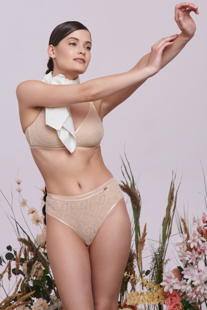 sku: 65093 | Brand: Rose&Petal  | Size: XSmall Small Medium Large XLarge XXLarge  | Colors: Поджаренный миндаль  | Бренды Rose&Petal | Трусы Нижнее белье Слипы | Title: Слипы POLLEN