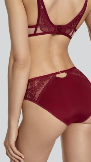 sku: W23-0492-BRO-LZ | Brand: Marc Andre  | Size: 36 38 40 42 44 46  | Colors: Красный/Бежевый  | Бренды Marc&Andre | Трусы Нижнее белье Слипы | Title: Слипы RADIANT RUBY