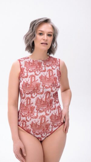 sku: 22001131 | Brand: Roda Soleil  | Size: XSmall Small Medium Large XLarge  | Colors: Красный  | Бренды RoDa Soleil | Купальники Слитные | Title: Слитный купальник АНТИК