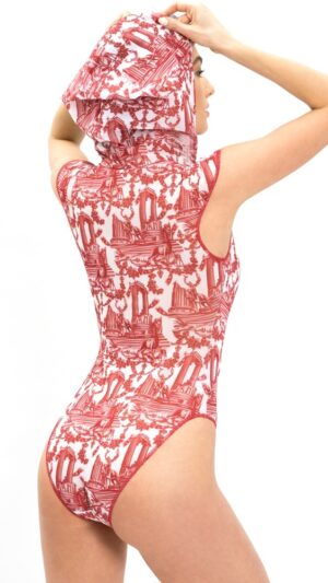 sku: 22003931 | Brand: Roda Soleil  | Size: XSmall Small Medium Large  | Colors: Красный  | Бренды RoDa Soleil | Купальники Слитные | Title: Слитный купальник АНТИК