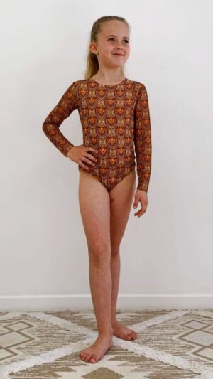 sku: 22002378 | Brand: RoDaSoleil  | Size: 104 110 116 122 128 134 140 146  | Colors: Коричневый  | Бренды RoDaSoleil | Детские купальники | Title: Слитный купальник АФРИКА