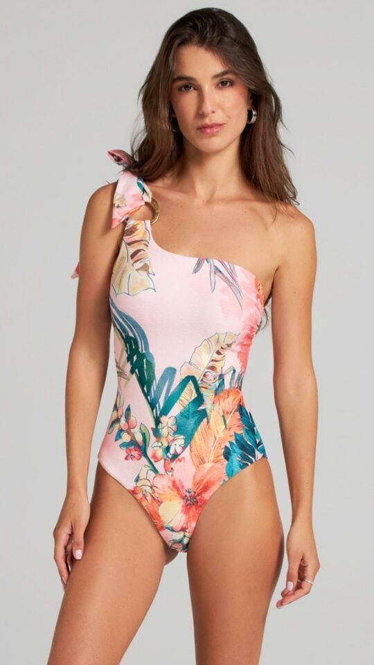 sku: 25051M | Brand: Cosita Linda  | Size: Small Medium Large XLarge  | Colors: Мульти  | Бренды Cosita Linda | Купальники Слитные | Title: Слитный купальник EXOTIC LEAVES