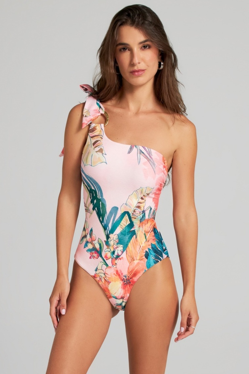 sku: 25051M | Brand: Cosita Linda  | Size: Small Medium Large XLarge  | Colors: Мульти  | Бренды Cosita Linda | Купальники Слитные | Title: Слитный купальник EXOTIC LEAVES