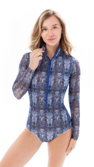 sku: 23003699 | Brand: Roda Soleil  | Size: XSmall Small Medium Large XLarge  | Colors: Голубой  | Бренды RoDa Soleil | Купальники Слитные | Title: Слитный купальник ГОЛУБАЯ ЗМЕЯ