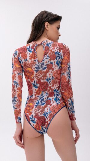 sku: 23001042 | Brand: Roda Soleil  | Size: XSmall Small Medium Large XLarge  | Colors: Красный  | Бренды RoDa Soleil | Купальники Слитные | Title: Слитный купальник ГРАНАТЫ КРАСНЫЕ