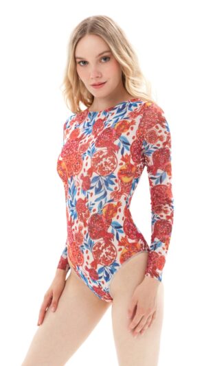 sku: 23001042 | Brand: Roda Soleil  | Size: XSmall Small Medium Large XLarge  | Colors: Красный  | Бренды RoDa Soleil | Купальники Слитные | Title: Слитный купальник ГРАНАТЫ КРАСНЫЕ