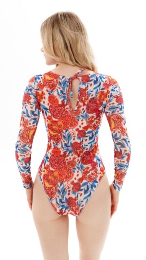 sku: 23001042 | Brand: Roda Soleil  | Size: XSmall Small Medium Large XLarge  | Colors: Красный  | Бренды RoDa Soleil | Купальники Слитные | Title: Слитный купальник ГРАНАТЫ КРАСНЫЕ