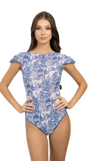 sku: 22004115 | Brand: Roda Soleil  | Size: XSmall Small Medium Large  | Colors: Голубой  | Бренды RoDa Soleil | Купальники Слитные | Title: Слитный купальник ИНДИЯ