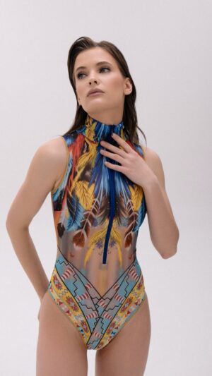 sku: 22003722 | Brand: Roda Soleil  | Size: XSmall Small Medium Large  | Colors: Голубой  | Бренды RoDa Soleil | Купальники Слитные | Title: Слитный купальник ЛОВЕЦ СНОВ