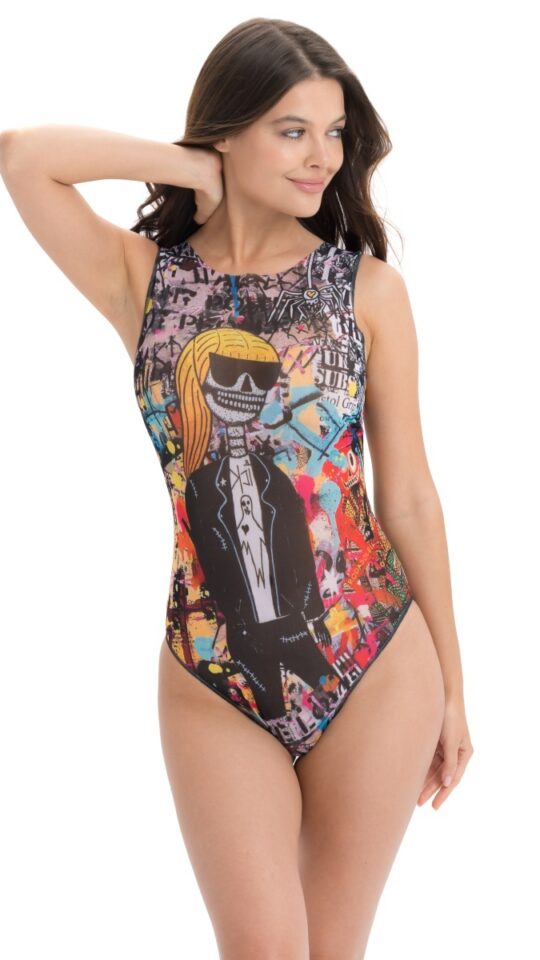 sku: 24001159 | Brand: RoDaSoleil  | Size: XSmall Small Medium Large  | Colors: Цветной  | Бренды RoDaSoleil | Купальники Слитные | Title: Слитный купальник СКЕЛЕТ