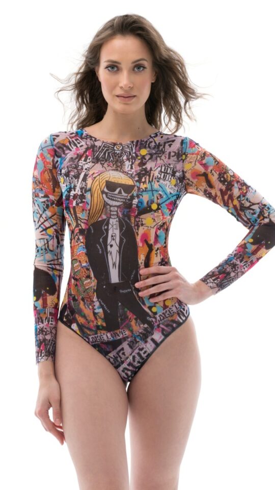 sku: 24001059 | Brand: RoDaSoleil  | Size: XSmall Small Medium Large XLarge  | Colors: Цветной  | Бренды RoDaSoleil | Купальники Слитные | Title: Слитный купальник СКЕЛЕТ