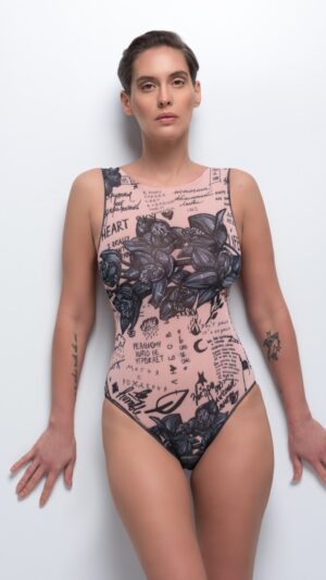 sku: 22001133 | Brand: RoDaSoleil  | Size: XSmall Small Medium Large XLarge  | Colors: Нюд  | Бренды RoDaSoleil | Купальники Слитные | Title: Слитный купальник ТАТУ