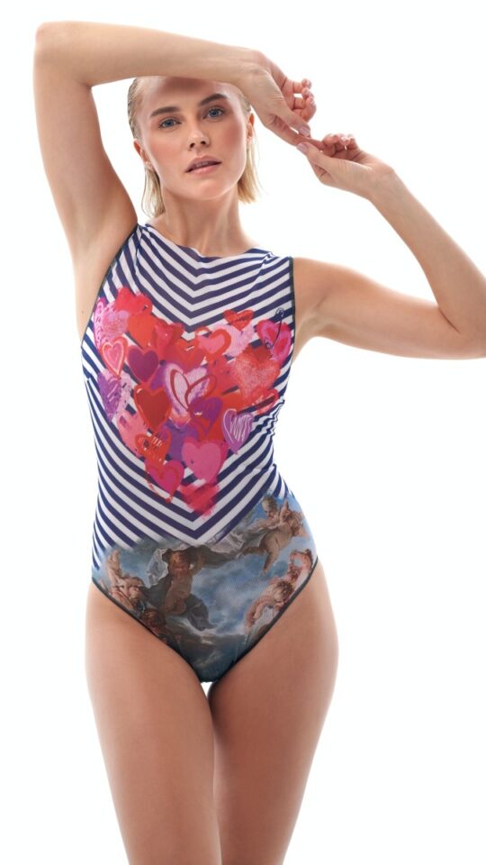 sku: 24001147 | Brand: RoDaSoleil  | Size: XSmall Small Medium Large XLarge  | Colors: Цветной  | Бренды RoDaSoleil | Купальники Слитные | Title: Слитный купальник ТЕЛЬНЯШКА-БУШЕ