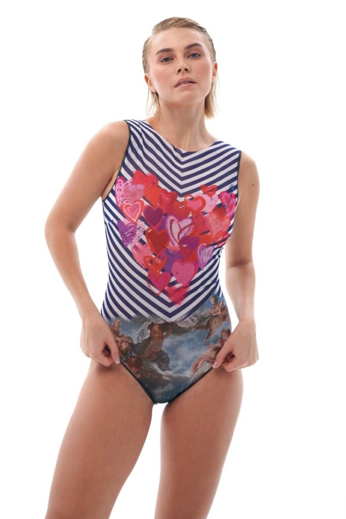 sku: 24001147 | Brand: RoDaSoleil  | Size: XSmall Small Medium Large XLarge  | Colors: Цветной  | Бренды RoDaSoleil | Купальники Слитные | Title: Слитный купальник ТЕЛЬНЯШКА-БУШЕ
