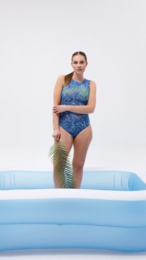 sku: 23001137 | Brand: RoDaSoleil  | Size: XSmall Small Medium Large XLarge  | Colors: Цветной  | Бренды RoDaSoleil | Купальники Слитные | Title: Слитный купальник ВОЛНА
