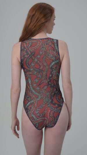 sku: 25001574 | Brand: RoDaSoleil  | Size: XSmall Small Medium Large XLarge  | Colors: Цветной  | Бренды RoDaSoleil | Купальники Слитные | Title: Слитный купальник ЗМЕИ МОЗАИКА