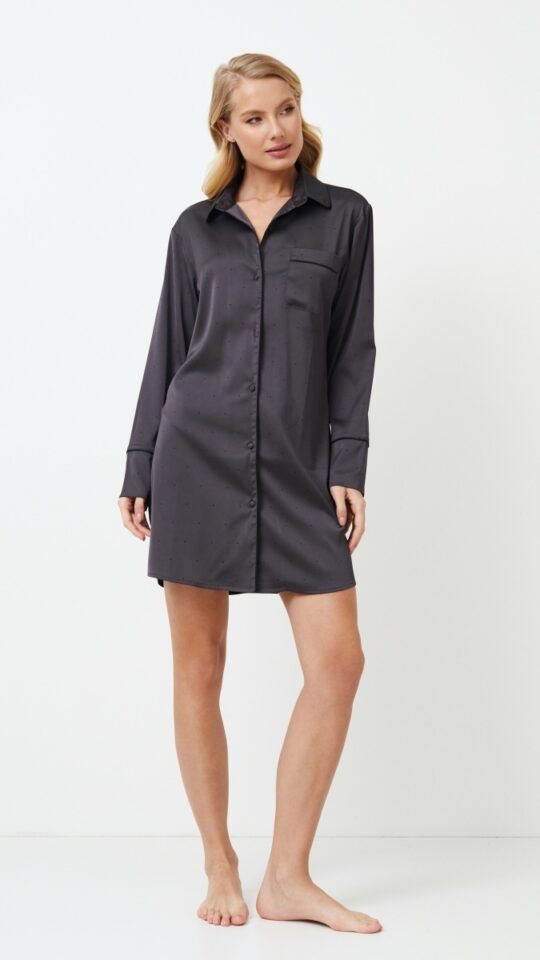 sku: AGATHA | Brand: Aruelle  | Size: XSmall Small Medium Large XLarge XXLarge  | Colors: Графит  | Бренды Aruelle | Домашняя одежда Сорочки | Title: Сорочка AGATHA